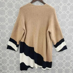 Main Strip Stretched Open Front Sweater Cardigan‎ Women's S/ M